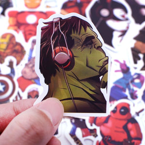 Funny Cartoon Avengers Superhero Stickers