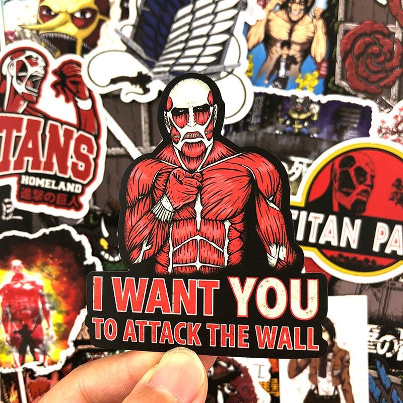 Attack On Titan Mikasa Levi Eren Stickers