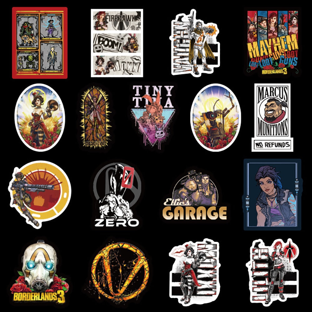 Borderlands 3 Shooting Game Stickers