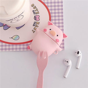 Pig Pink 3D Airpods Case