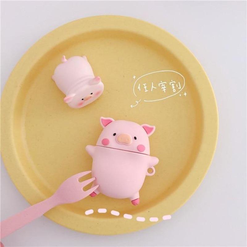 Pig Pink 3D Airpods Case