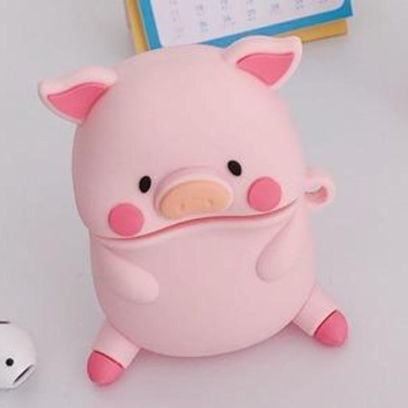 Pig Pink 3D Airpods Case