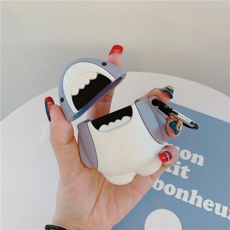 White Shark 3D Airpods Case