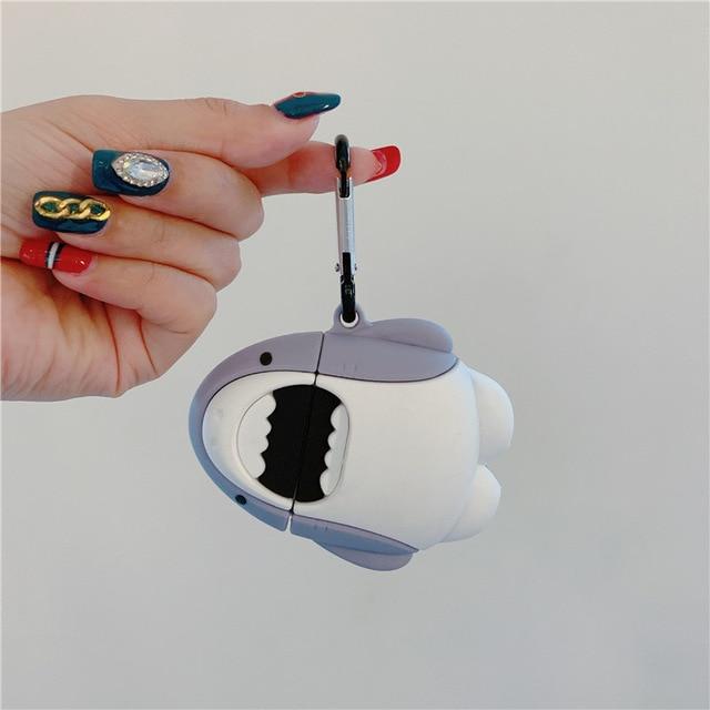 White Shark 3D Airpods Case