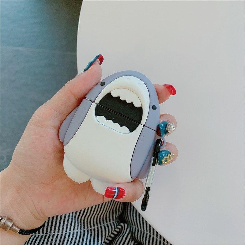 White Shark 3D Airpods Case