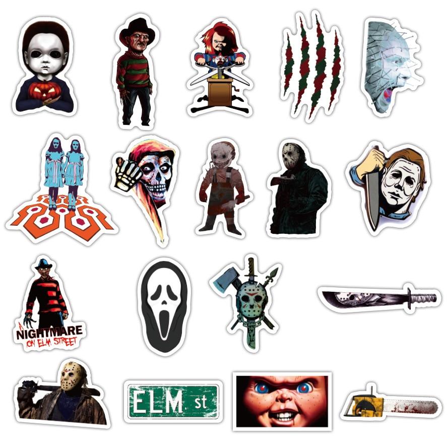Horror Mixed Movie Character Stickers