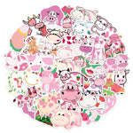 Strawberry Cow Kawaii VSCO Stickers