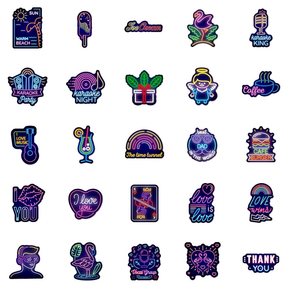 Neon Light Gifts Stickers