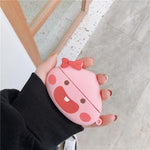 Pig Peach 3D Airpods Case