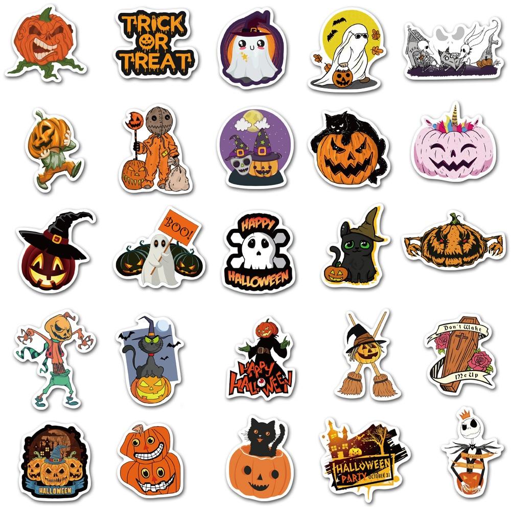 Jack Skellington Pumpkin Stickers