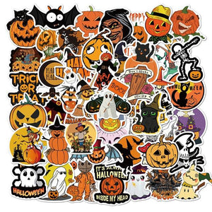 Jack Skellington Pumpkin Stickers