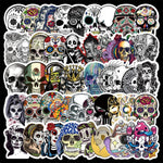 Skull Love Halloween Stickers