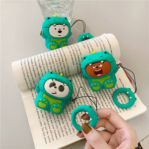 Panda Bear Dinosaur 3D Airpods Case