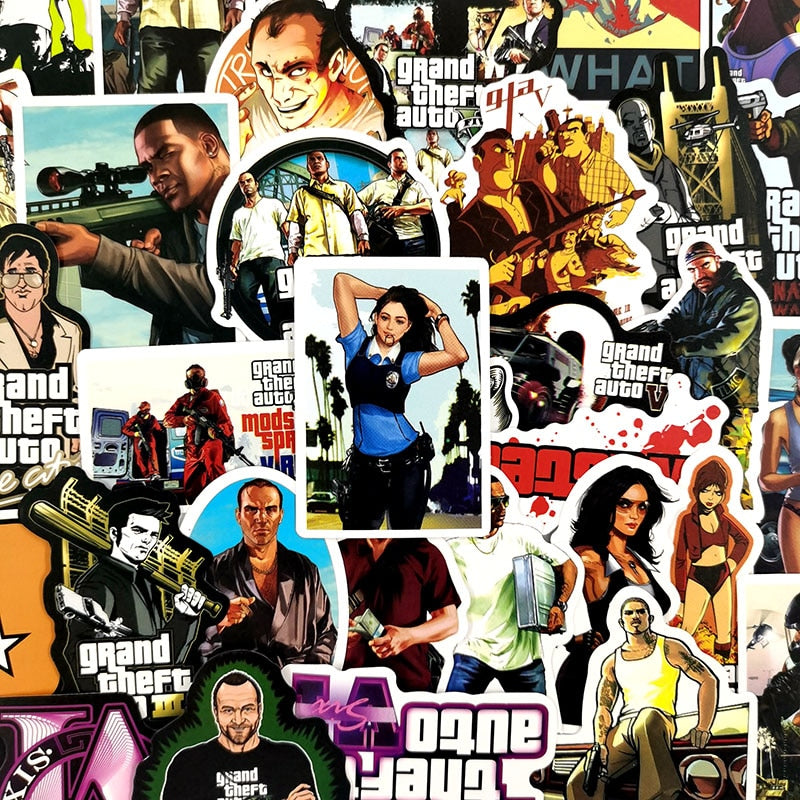 Grand Theft Auto V Game Stickers