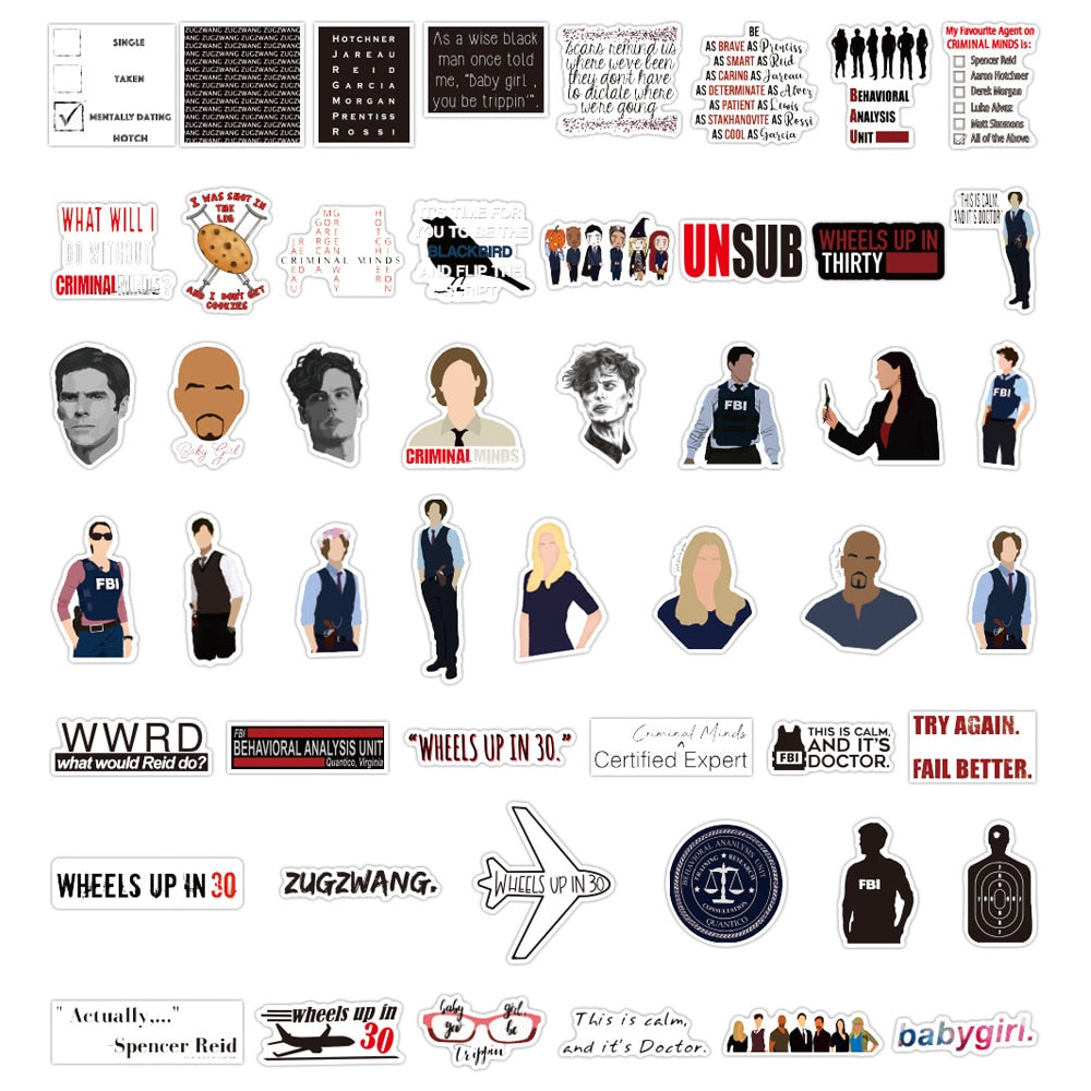 Criminal Minds Stickers