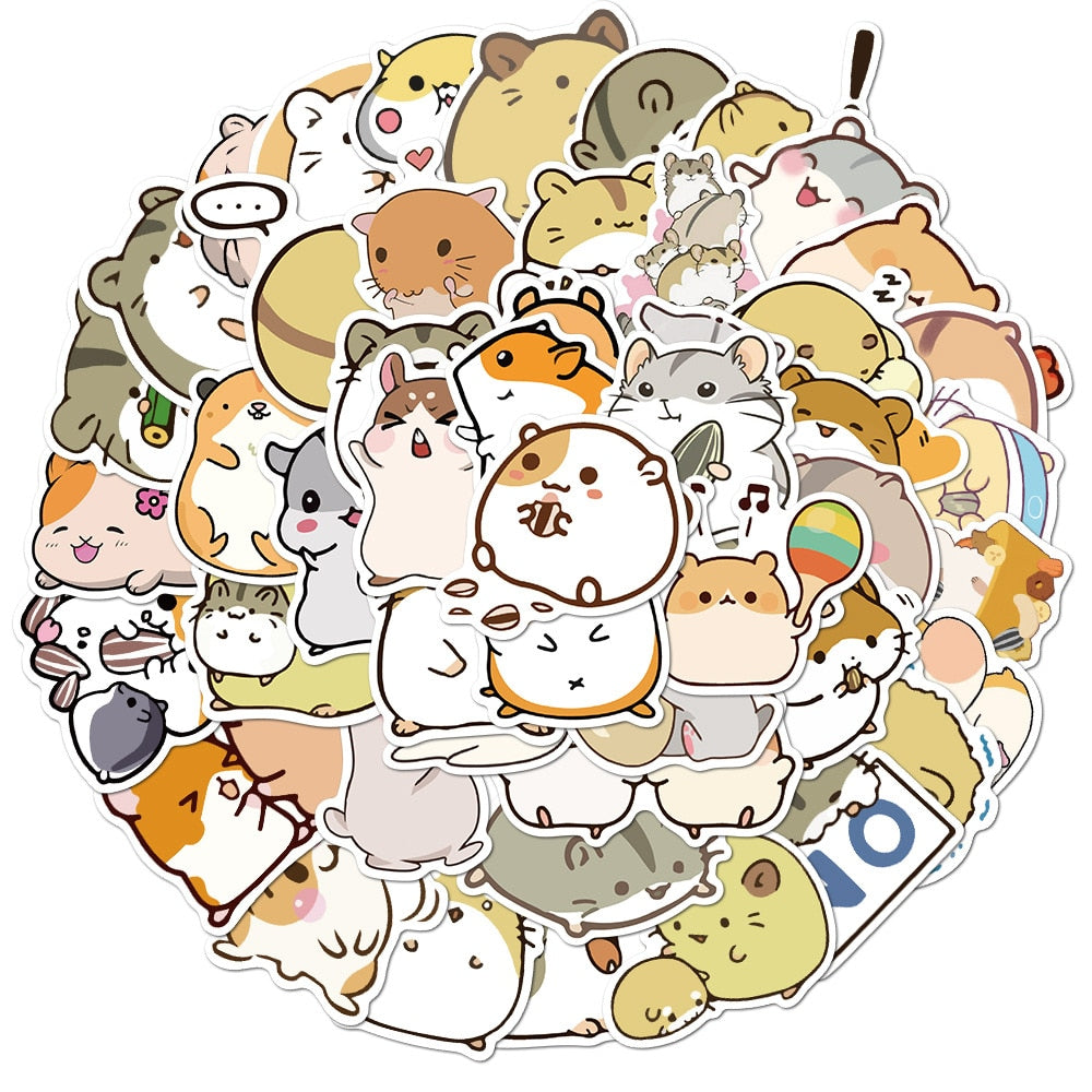 Hamster Mouse Kawaii Stickers