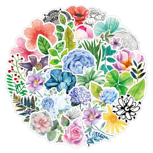 Fesh Flower Plants Scrapbook Stickers