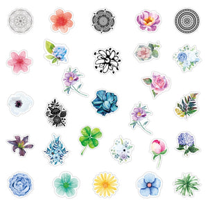 Fesh Flower Plants Scrapbook Stickers