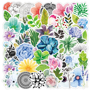 Fesh Flower Plants Scrapbook Stickers