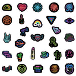 Cartoon Mix Neon Lights Stickers