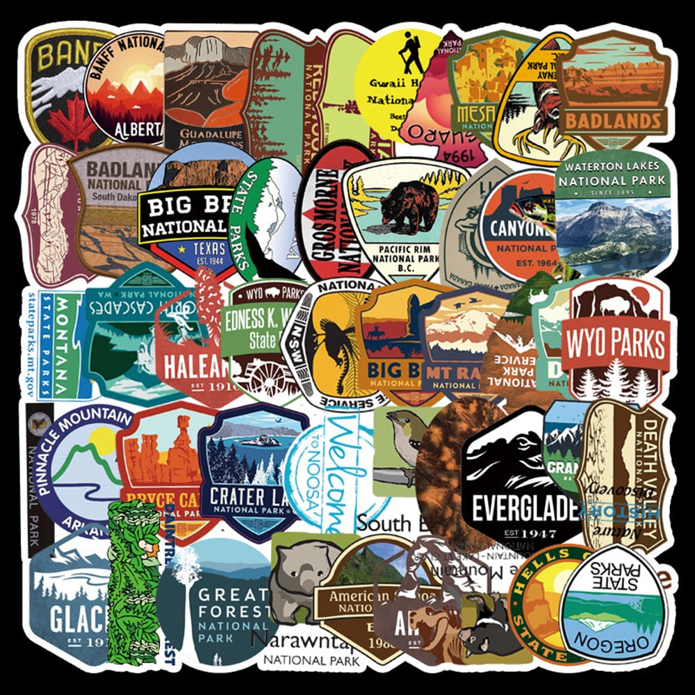 National Park Stickers