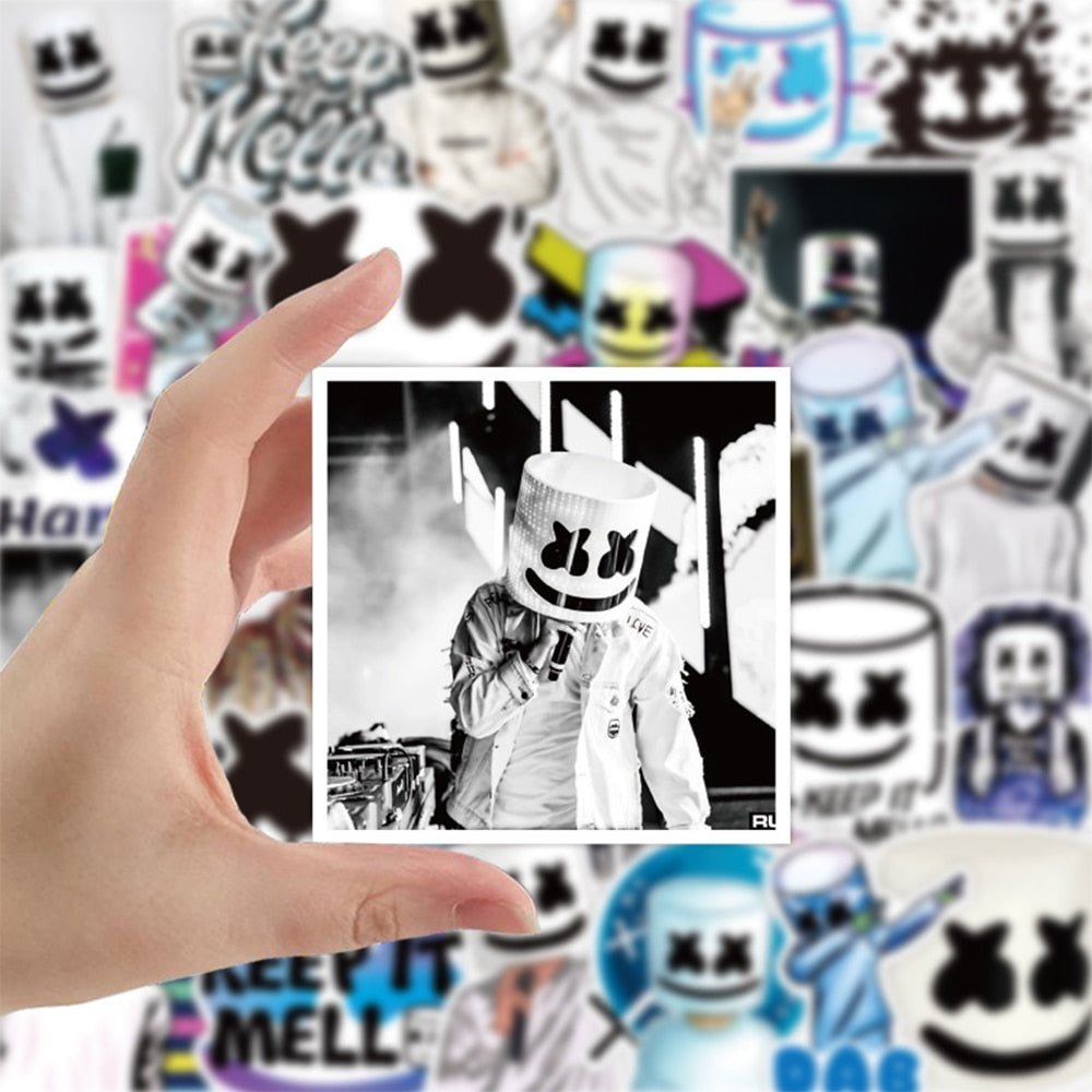 Marshmello Graffiti Stickers