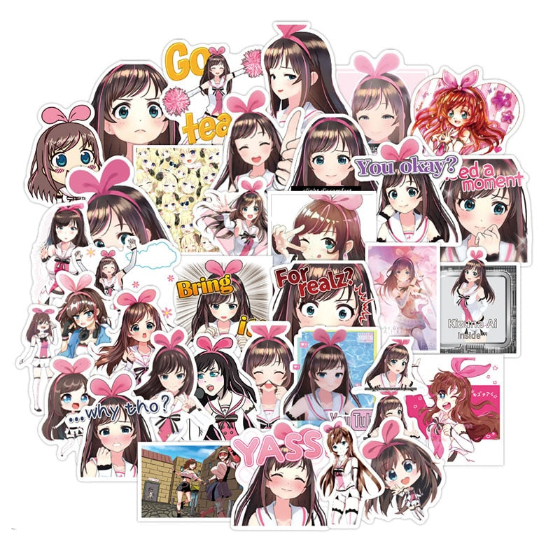 Kizuna AI Cute Girl Anime Stickers