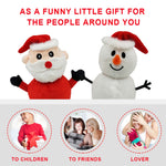 Santa Claus Snowman Reversible Plush Toy