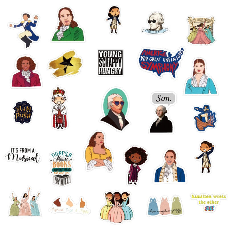 Musical Hamilton Classic Hammer Stickers