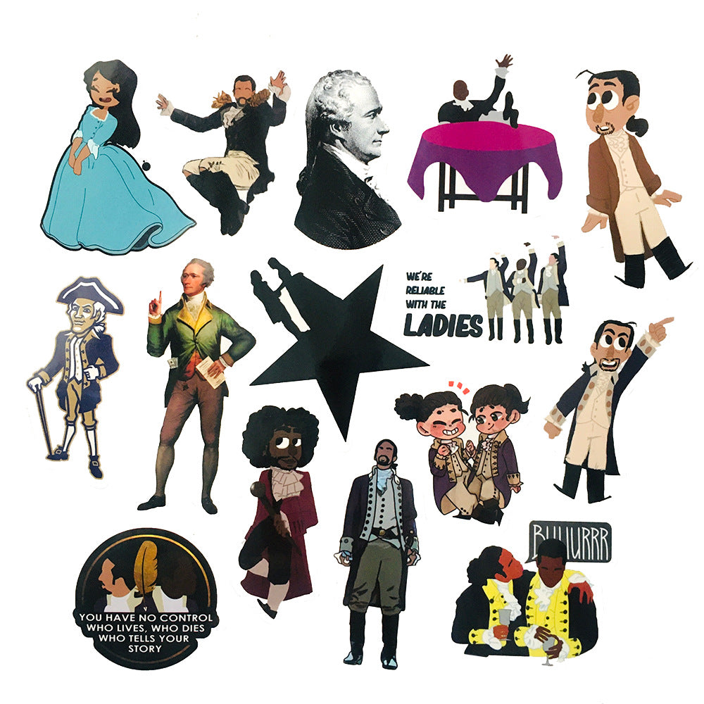 Musical Hamilton Classic Hammer Stickers