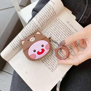 Pig Peach 3D Airpods Case