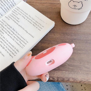 Pig Peach 3D Airpods Case