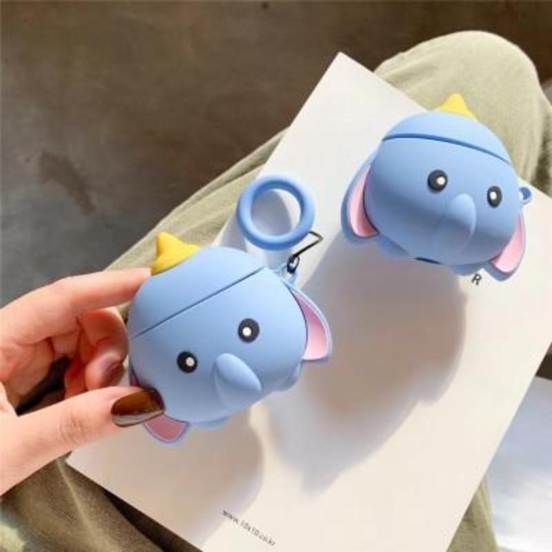 Elephant Blue 3D Airpods Case