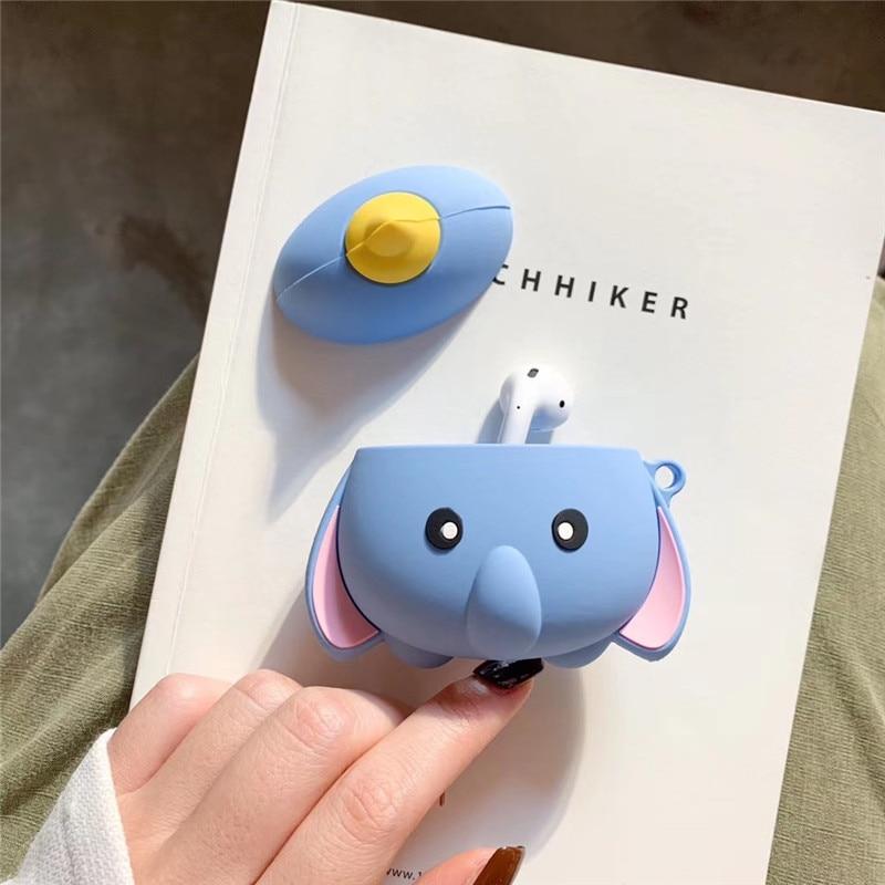 Elephant Blue 3D Airpods Case