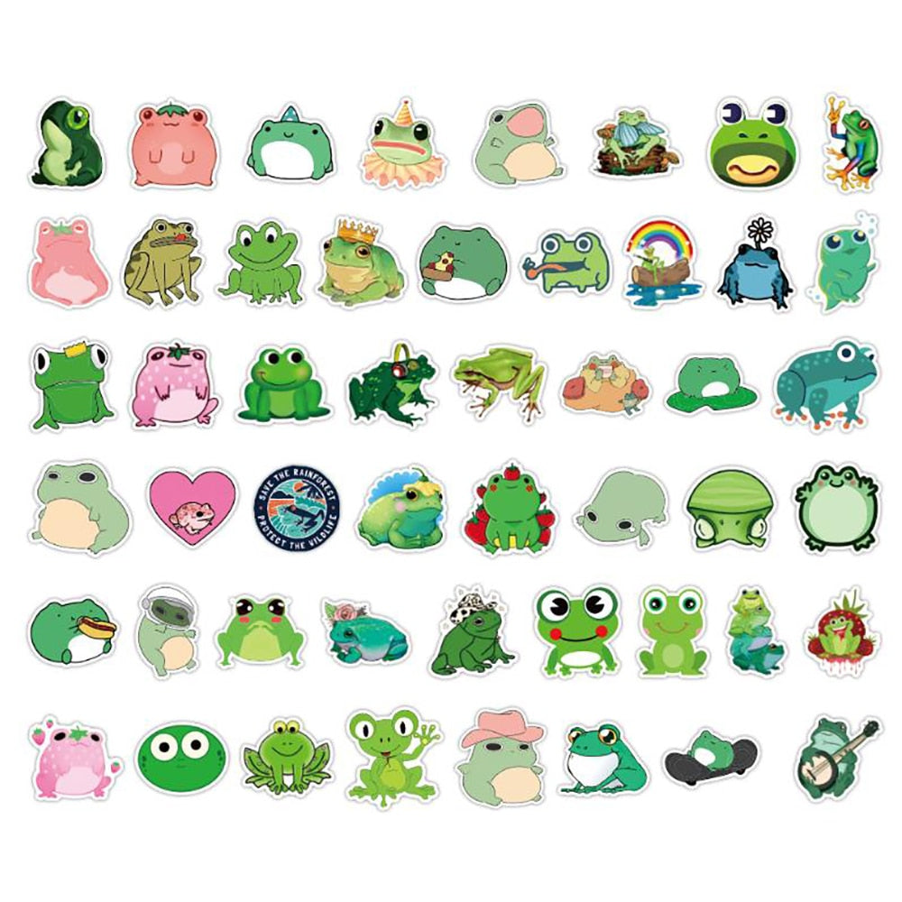 Green Frog Stickers
