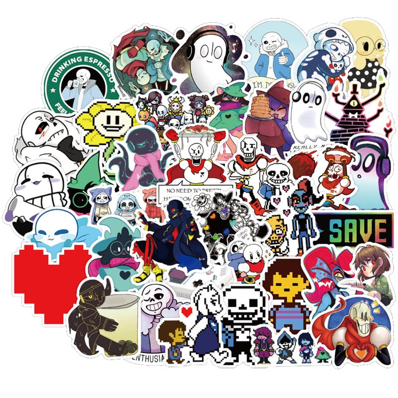 Ghost Undertale Game Stickers