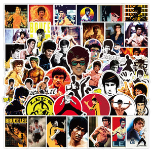 Bruce Lee Kung Fu Star Stickers