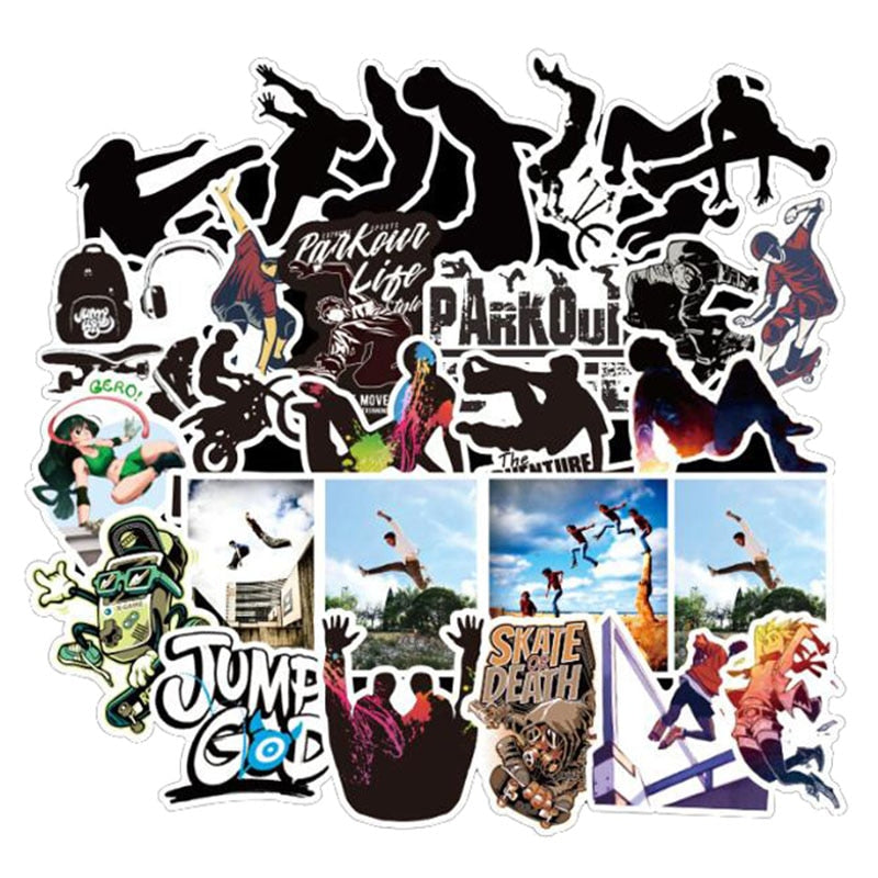 Parkour Extreme Sports Stickers