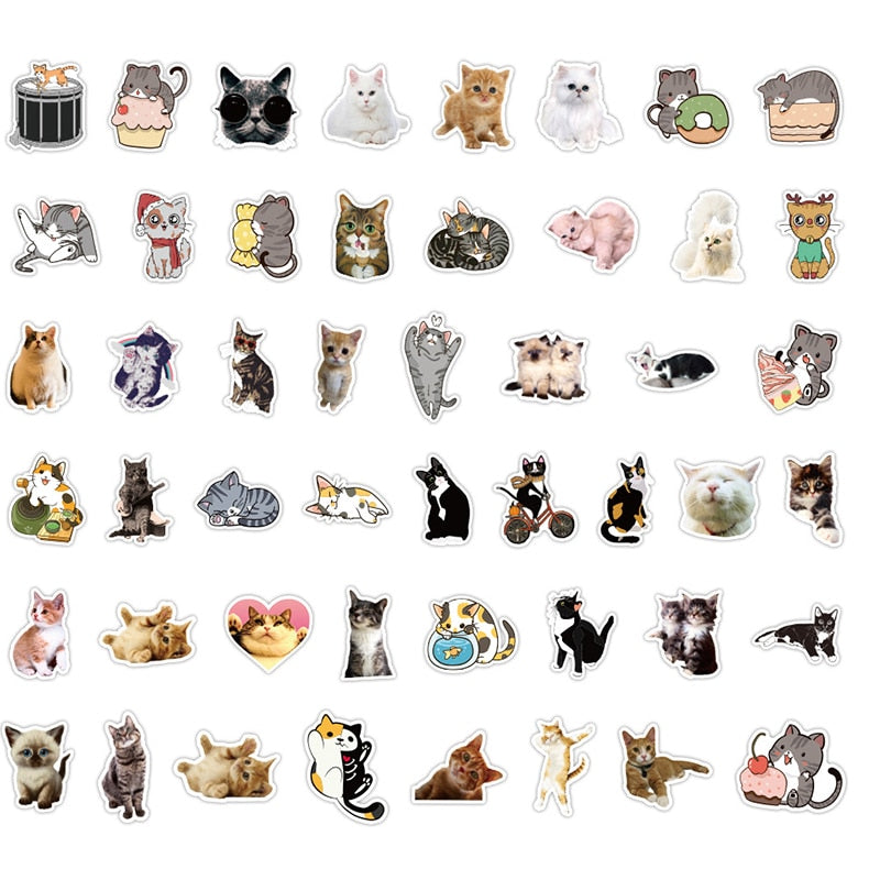 Cat World Cute Stickers