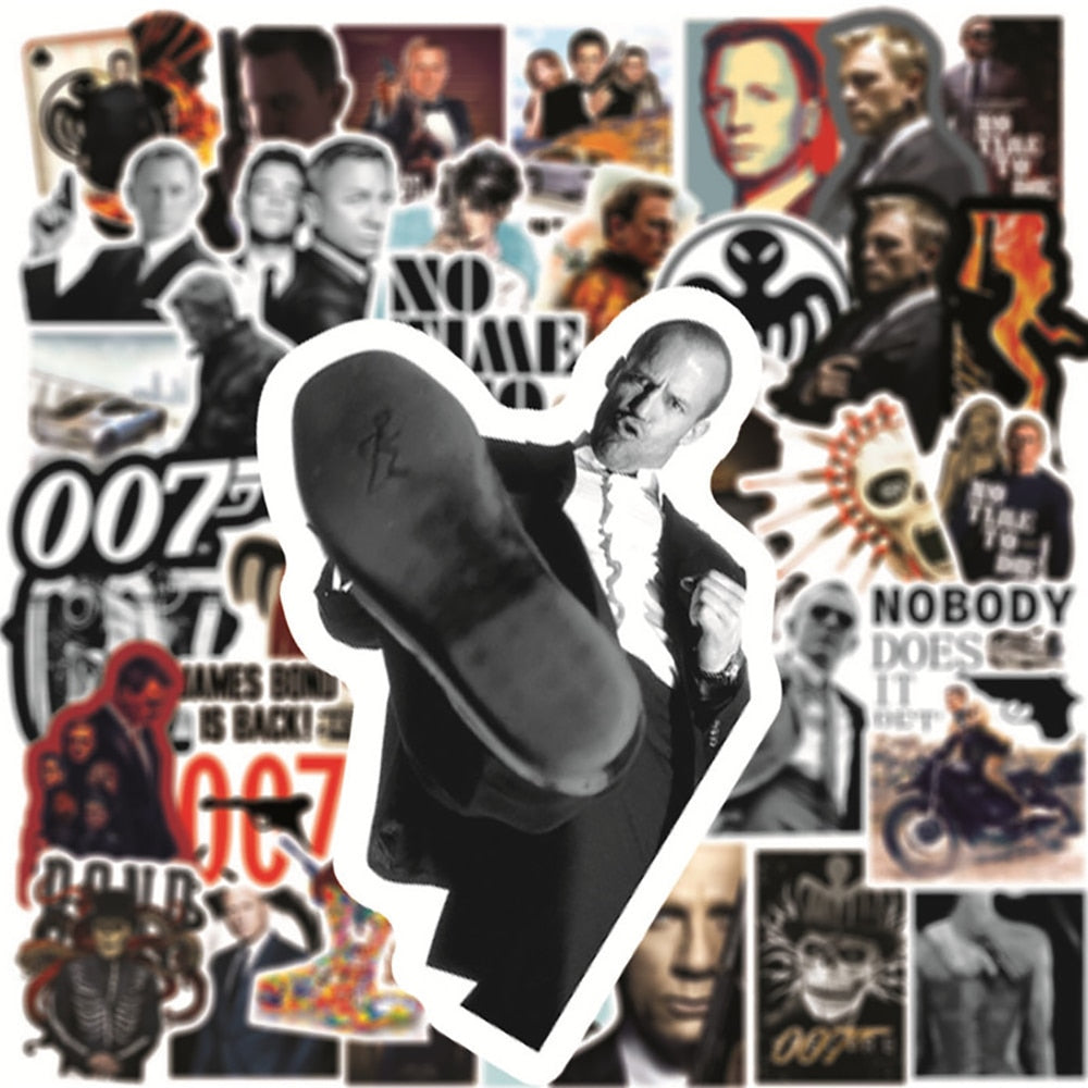 James Bond 007 Movie Stickers