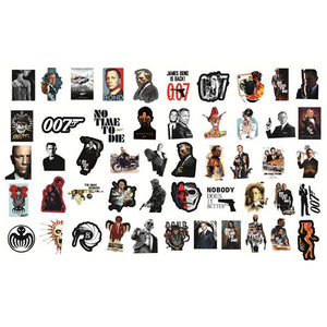 James Bond 007 Movie Stickers