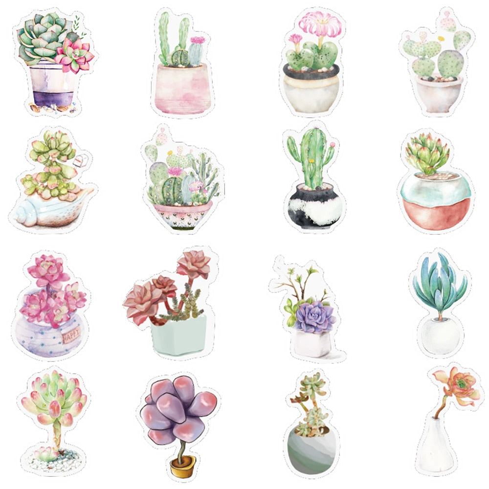 Succulent Plant Stickers