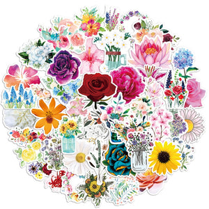 Pretty Flowers Stickers