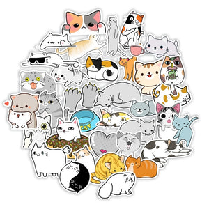 Cats Animal Vintage Stickers