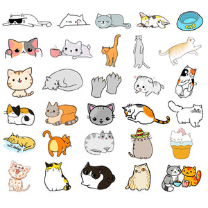 Cats Animal Vintage Stickers