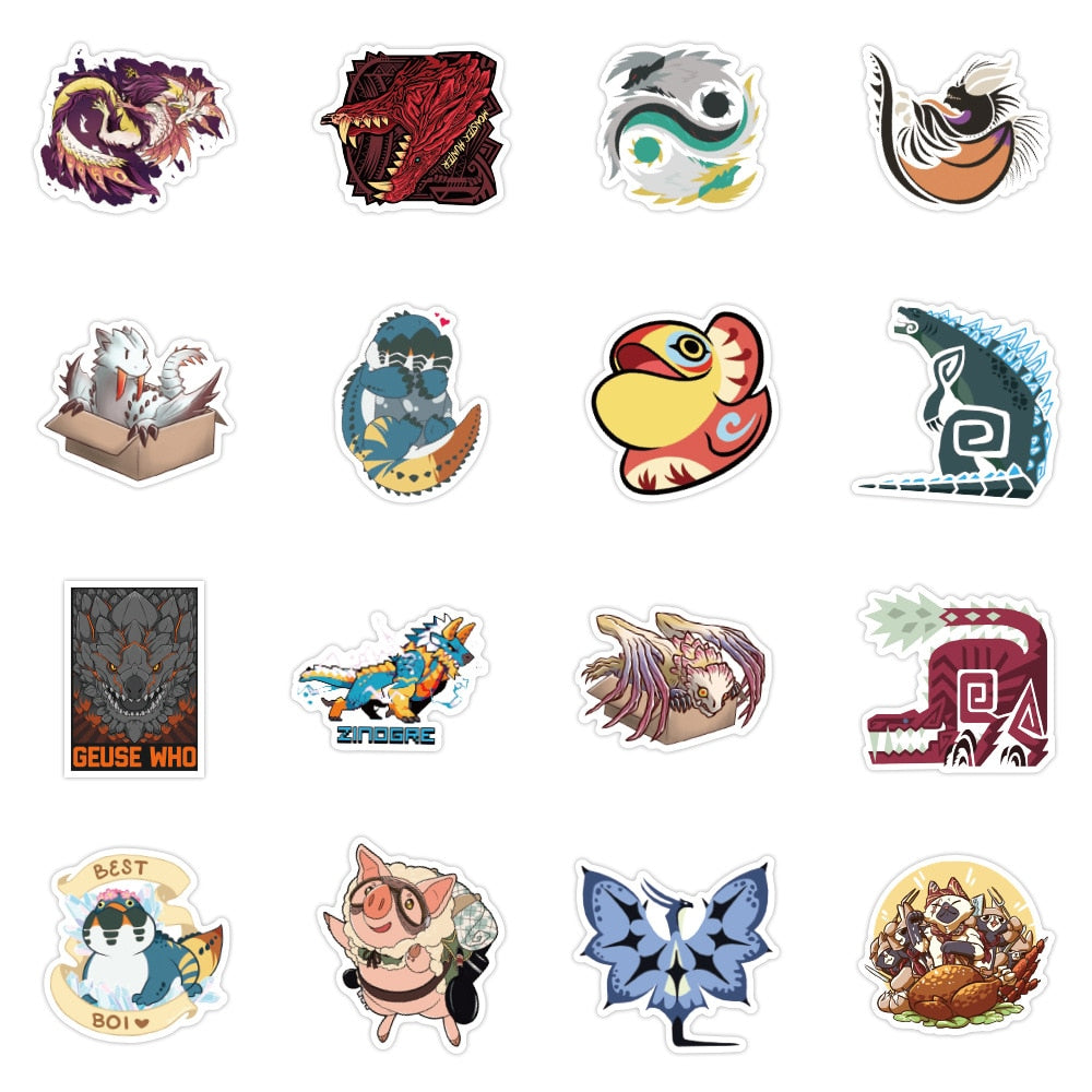 Monster Hunter Game Stickers