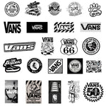 White and Black Vans Stickers