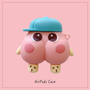 Hippo Pink 3D Airpods Case