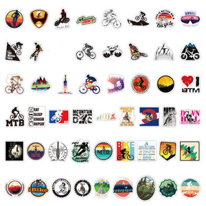 Mountain Biking Cool Stickers