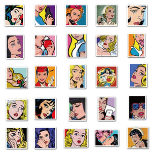 Pop Art Graffiti Stickers